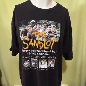 The Sandlot Scotty Smalls Benny Rodriguez Men's Black T Shirt Size 2XL 2017 Cott